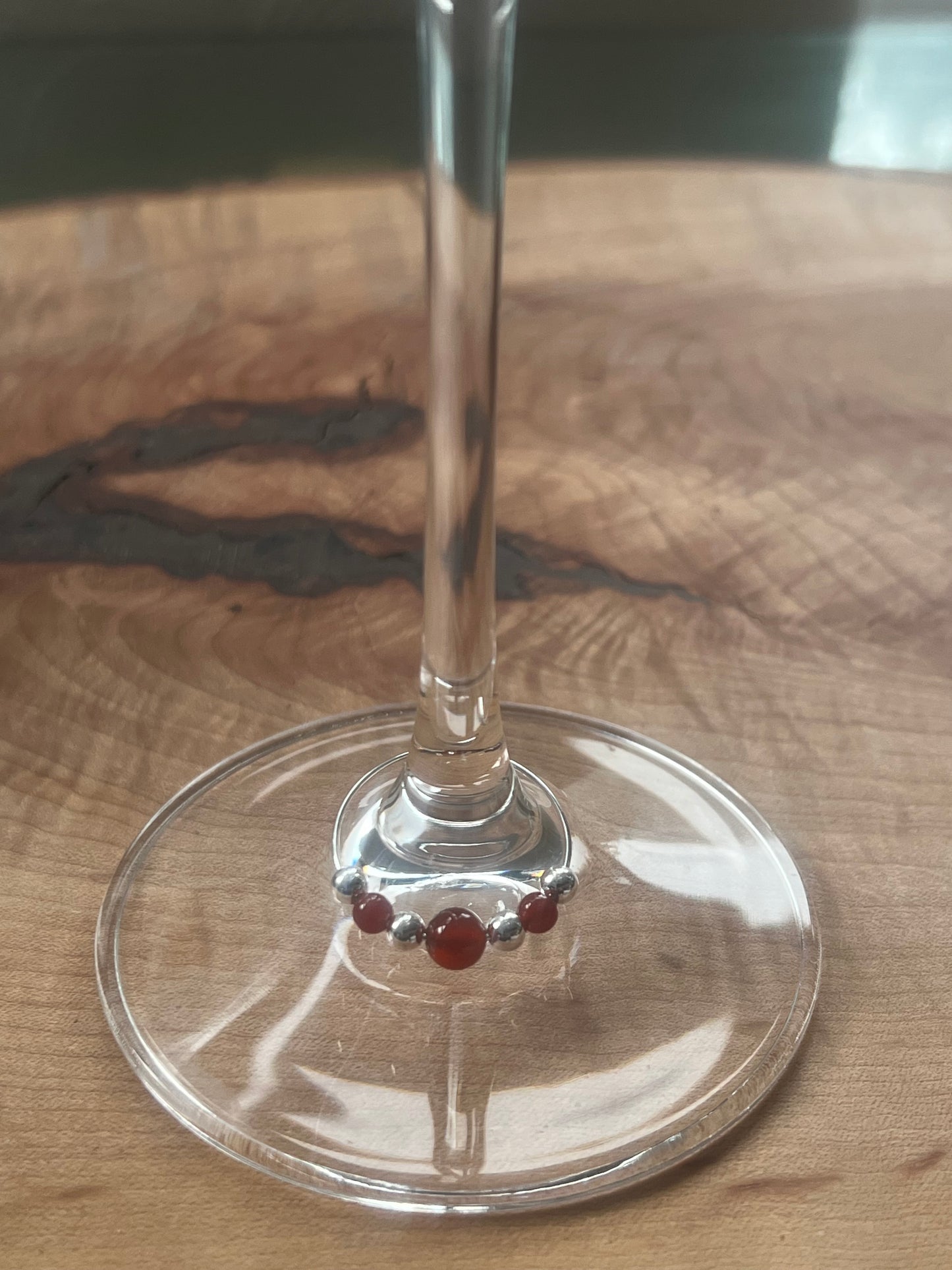 Carnelian Wine Charm