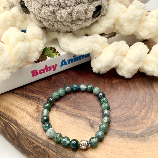 Moss Agate Children's Bracelet