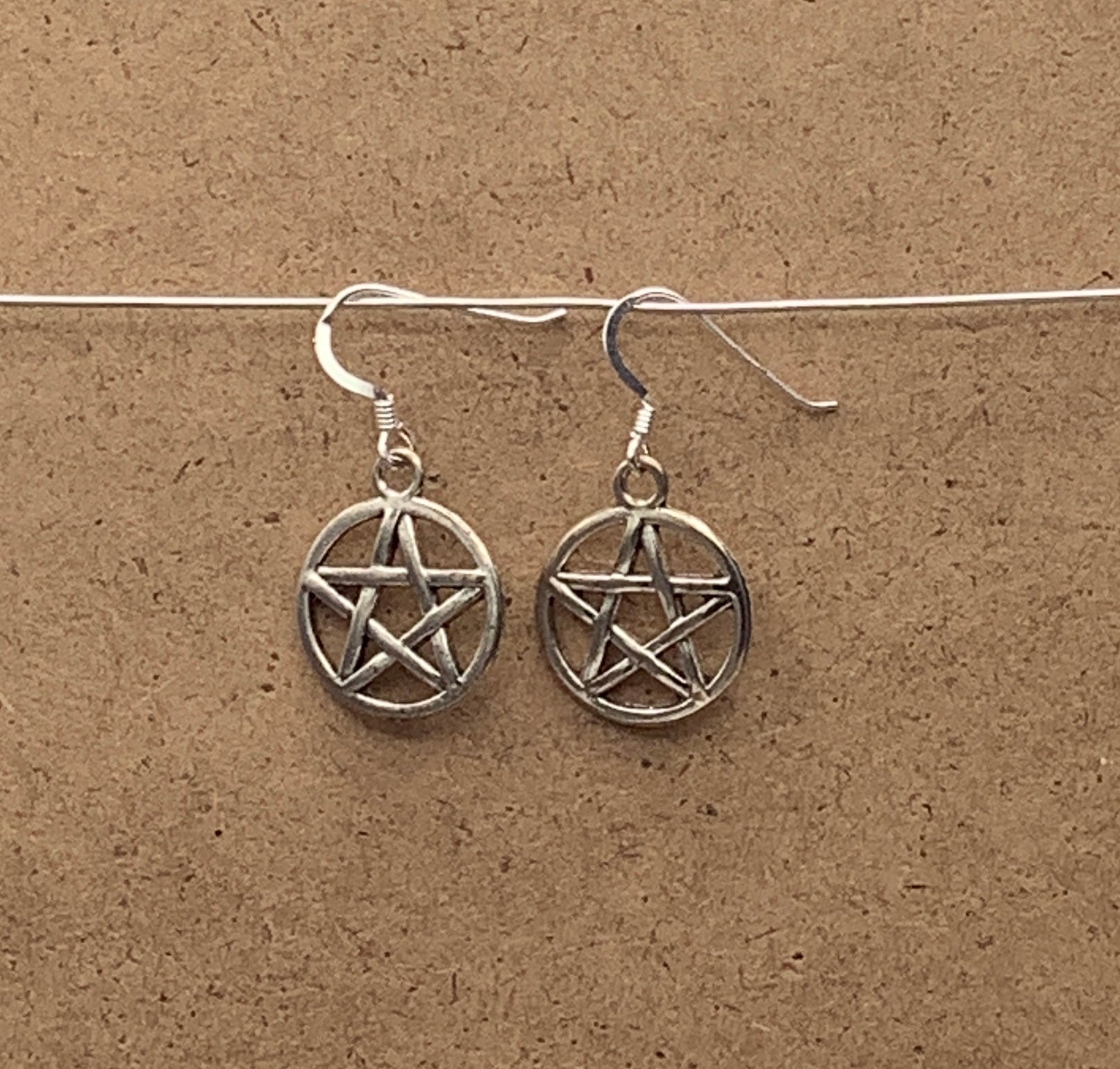 Pentastar Earrings with Sterling Silver Earwire