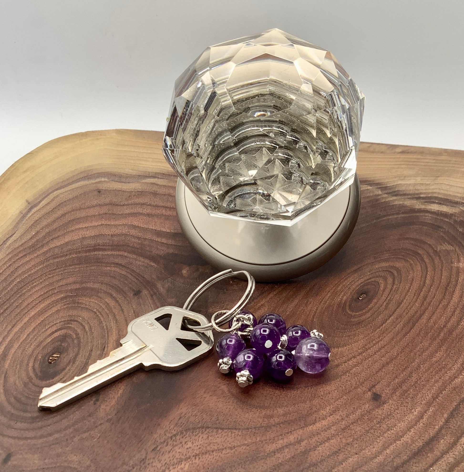 Amethyst keychain