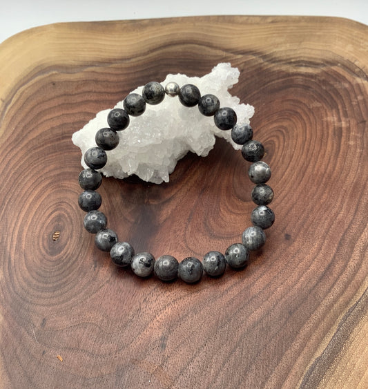 Labradorite bracelet with Sterling Silver Bead