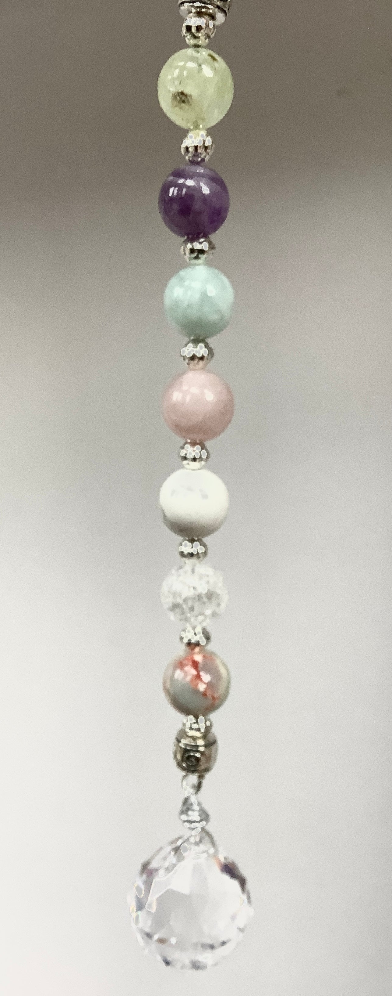 Anxiety gemstone suncatcher handcrafted