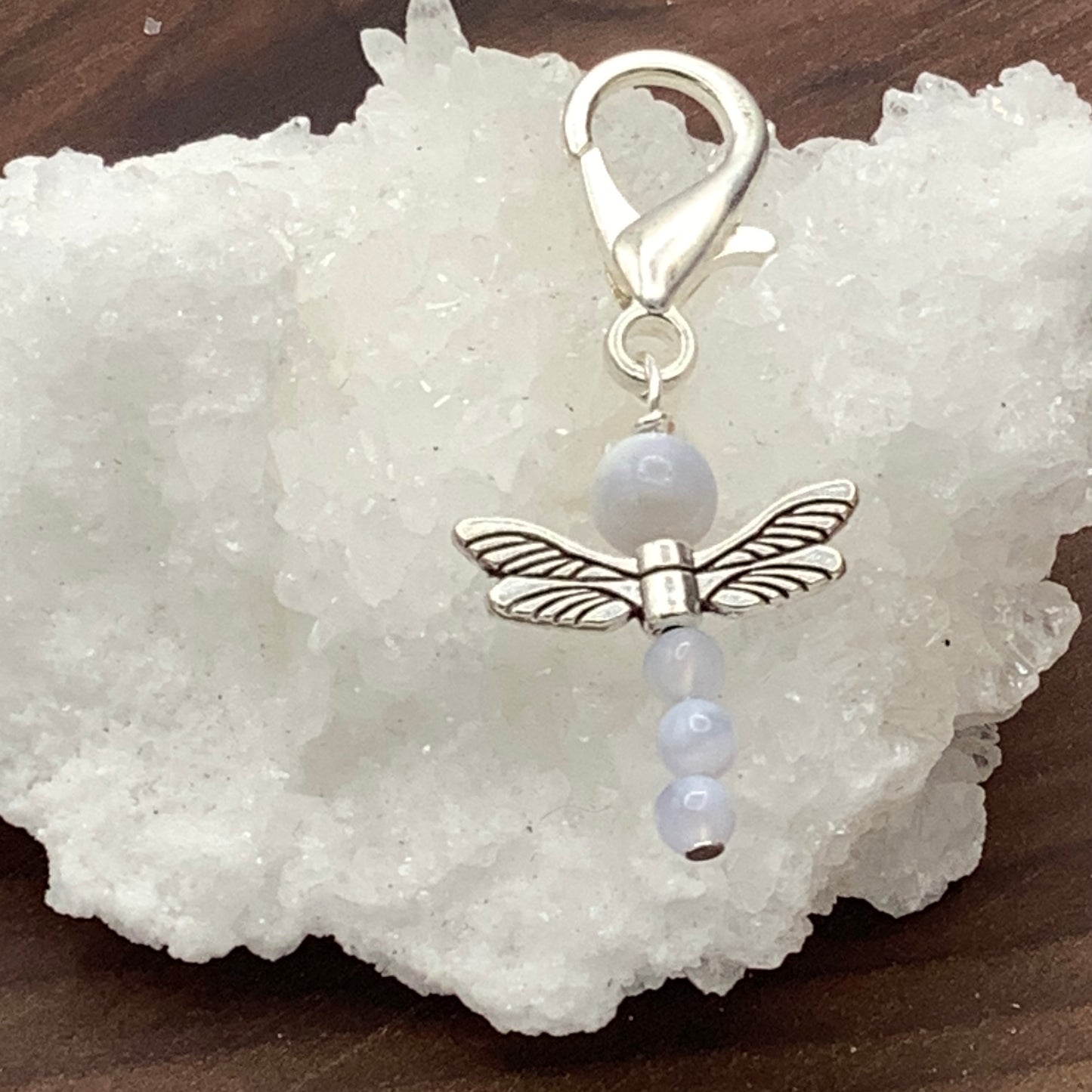 Blue Chalcedony Dragonfly