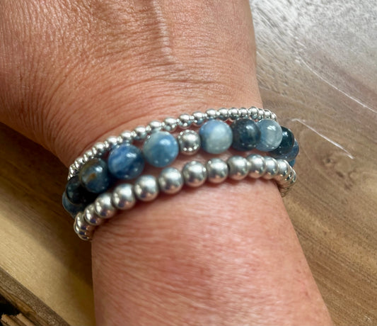 Kyanite Stack Bracelet