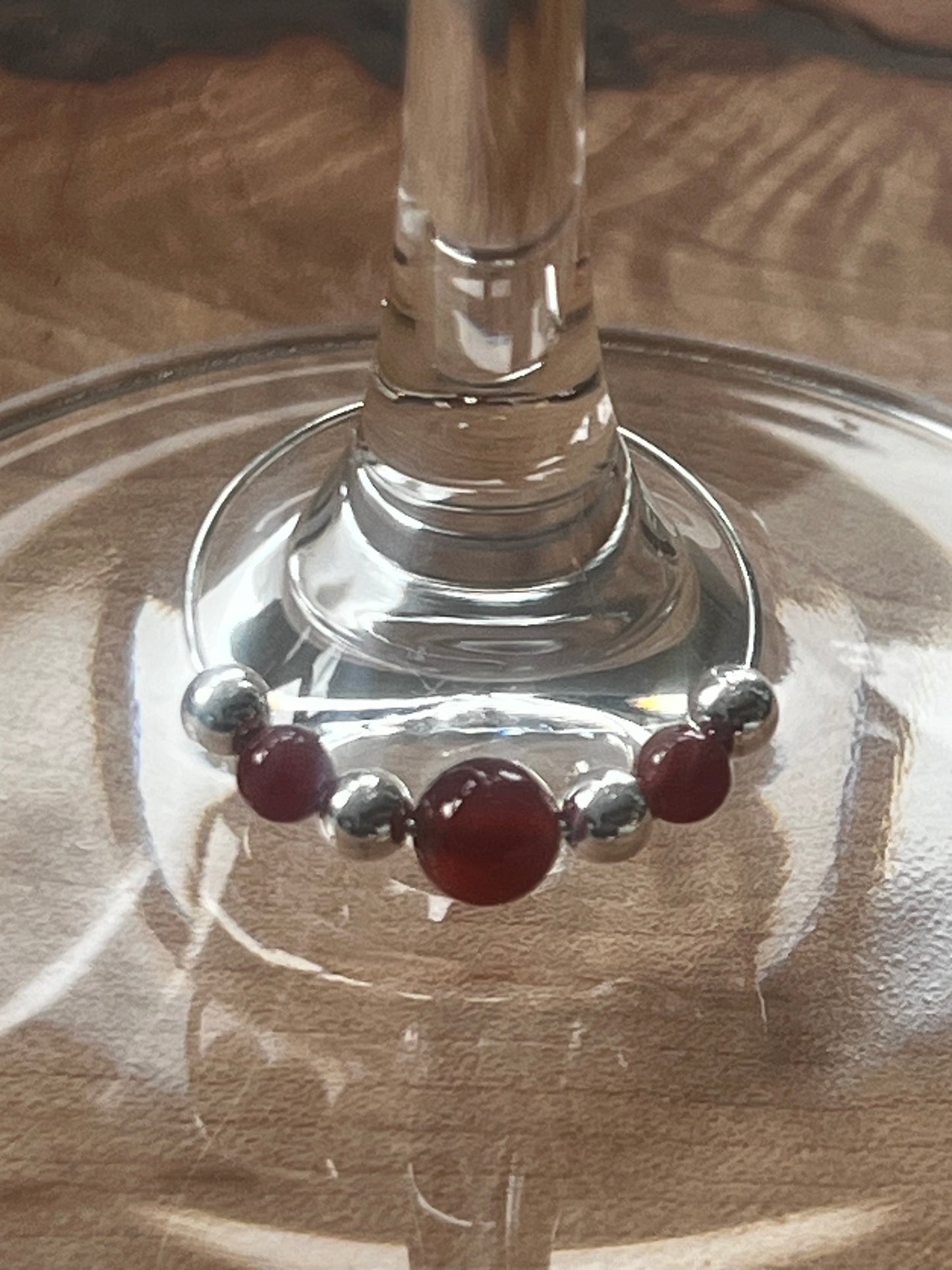 Carnelian Wine Charm