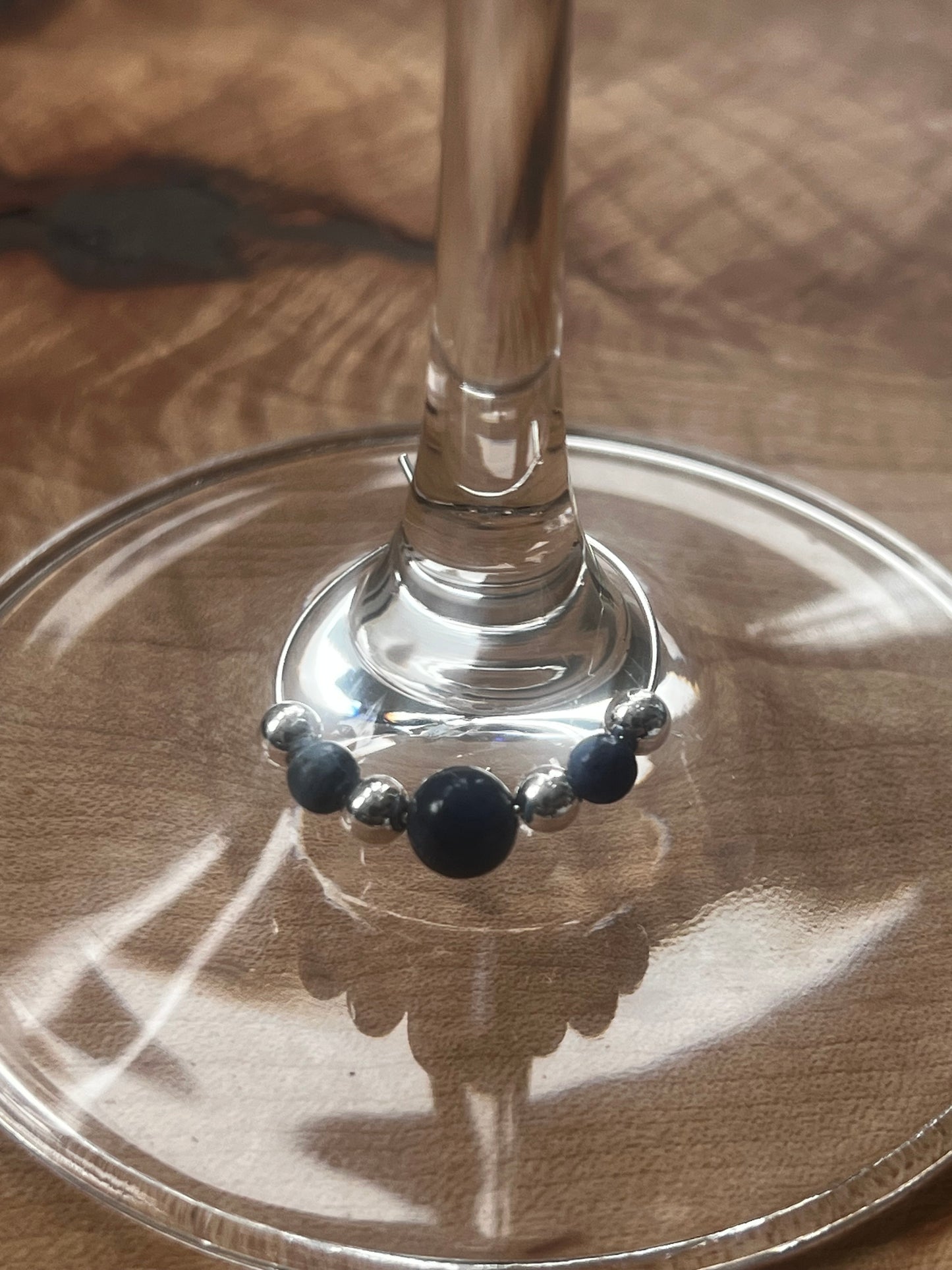 Sodalite Wine Charm