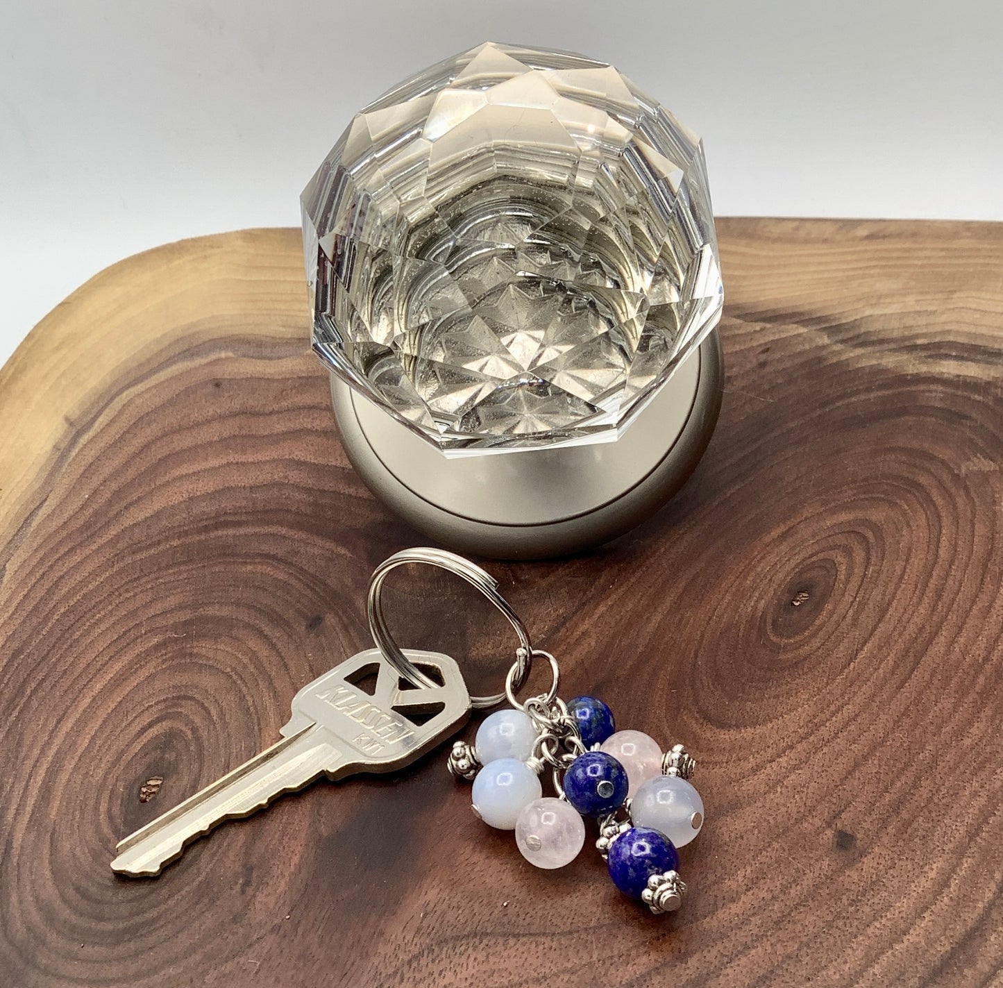 Handcrafted gemstone Friendship Keychain